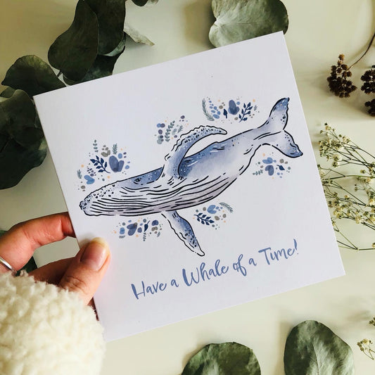 Have a Whale of a Time! - Blue Whale Card