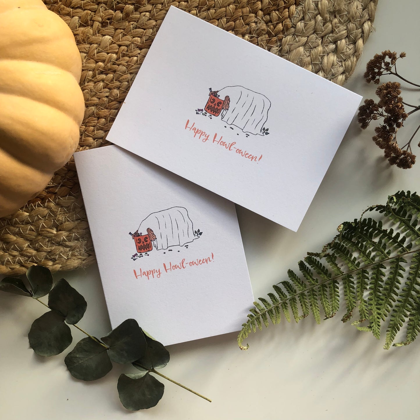 Happy Howl-oween! Mini Dog Card