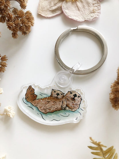 Sea Otter Keychain