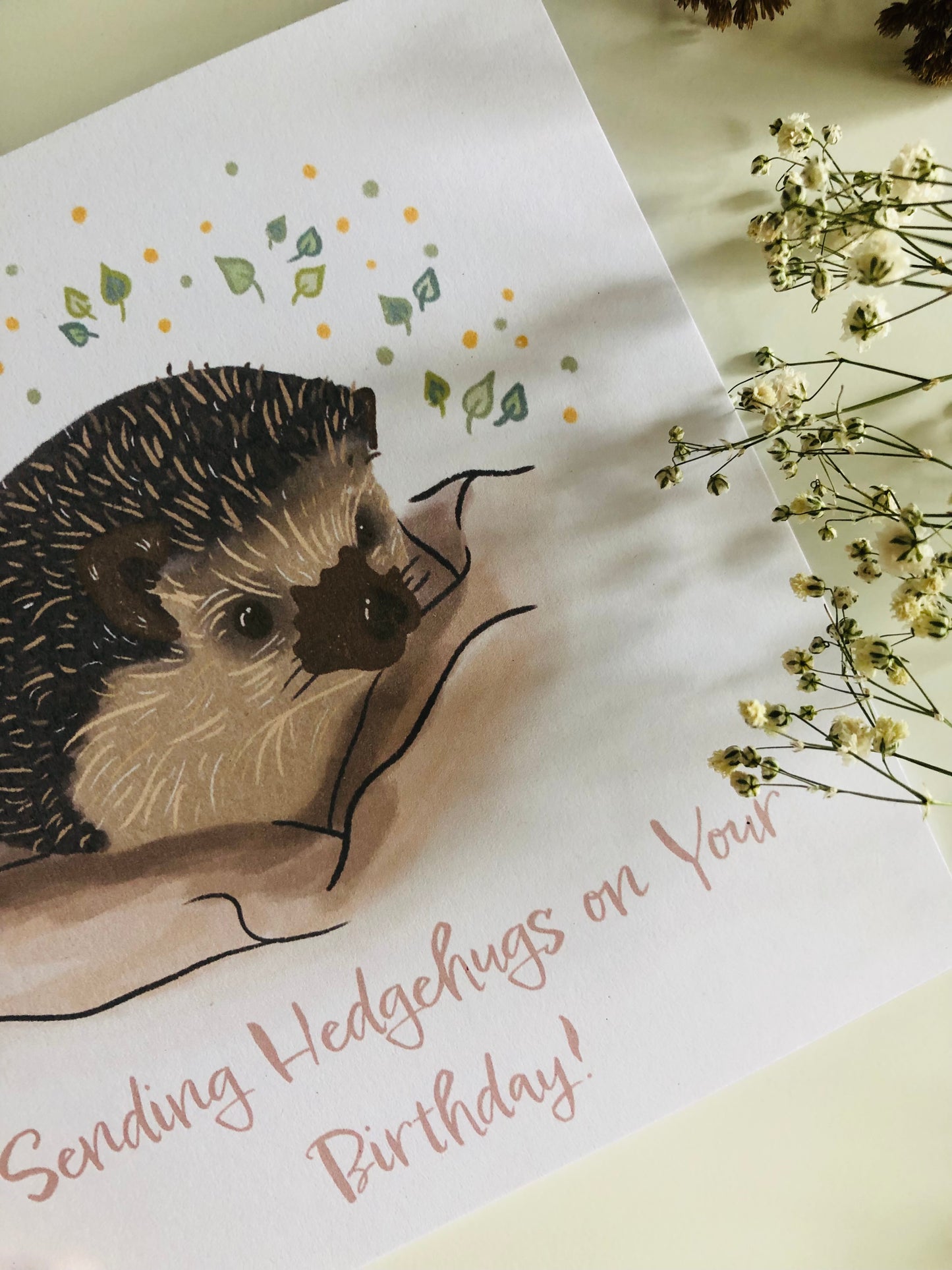 Sending You Hedgehug's - Birthday Card