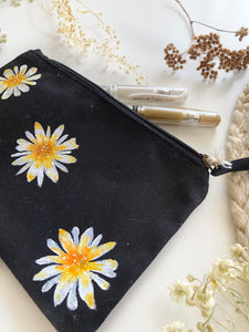 Hand-Painted Daisy Flower Wallet